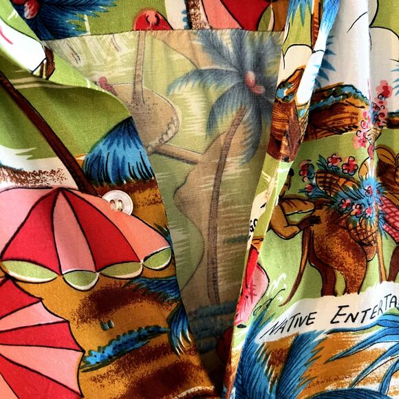 Vintage National Sport Shirts by Manhattan Jamaica Pattern Tropical Shirt - Picture 5 of 6